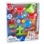 Jucărie de baie interactivă Conductele Vesele cu 18 piese STEM