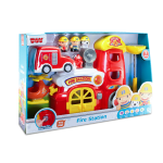 Jucarie interactiva statie de pompieri cu sirena, 7 piese, 12 luni+