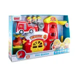 Jucarie interactiva statie de pompieri cu sirena, 7 piese, 12 luni+