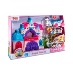 Jucarie interactiva castel regal pentru copii cu lumini si figurine