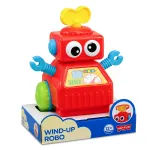 Jucarie interactiva robotel cu cheita rosu pentru copii 12 luni+