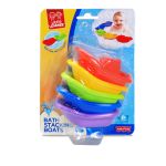 Set bărcuțe pentru baie colorate, 5 piese conectabile, 6 luni+