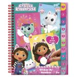 Cărticică cu activități și abțibilduri Gabby's Dollhouse, 3+