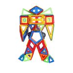 Joc de constructie magnetic MAGPLAYER cu 208 piese pentru modele 2D si 3D