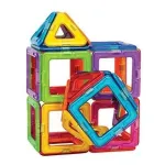 Joc de constructie magnetic MAGPLAYER cu 45 piese pentru copii 3+ ani