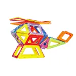 Joc de construcție magnetic MAGPLAYER, 62 piese, forme geometrice, 3+ ani