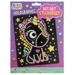 Mozaic cu autocolante holografice Unicorn pentru copii 3+