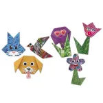 Set origami cu animalute pentru copii 7+ cu 18 coli si accesorii