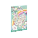 Set cu 100 abtibilduri cu unicorni pentru copii 3+ Grafix
