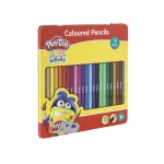 Set 24 creioane colorate Play-Doh în cutie metalică pentru desen și școală