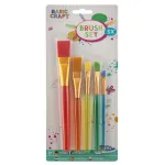 Set 5 pensule pentru pictura copii, diferite dimensiuni, Grafix