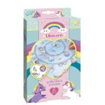 Set creativ bratari cu pandantive Unicorni, 20 accesorii, 3 ani+