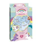 Set creativ bratari cu pandantive Unicorni, 20 accesorii, 3 ani+