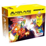 Set de construcție magnetic 3D MAGPLAYER, 83 piese pentru copii 3+ ani