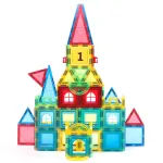 Set de construcție magnetic 3D pentru copii, 103 piese Magplayer