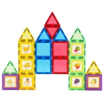 Set de construcție magnetic 3D pentru copii, 28 piese Magplayer