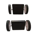 Set roti Magplayer compatibil cu seturi magnetice de constructie, 4 piese