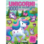 1000 de abtibilduri cu unicorni pentru copii, carte cu scene de lipit