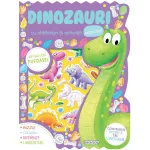 Abtibilduri pufoase cu dinozauri și activități distractive pentru copii 4+