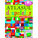 Atlas educativ al drapelelor lumii cu abtibilduri, peste 200 stickere