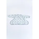 Baveta impermeabila cu maneci lungi si ventuze pentru bebelusi Hipopotami