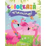Carte de colorat cu flamingi pentru copii 5+ - 48 pagini, Girasol