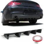 Difuzor spate universal pentru bara spate cu 5 aripioare aspect carbon Performance AutoTuning