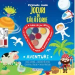 Jocuri de calatorie Aventuri pentru copii 7+, cu 4 table, zaruri si jetoane
