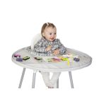 Kit de hranire bebe cu baveta si tava impermeabila Fructe Vesele