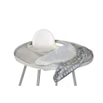 Kit de hranire bebe cu baveta si tava impermeabila Fructe Vesele