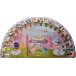 Carte de colorat cu unicorni pentru copii, 20 creioane colorate