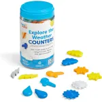 Joc educativ de sortat si numarat Descopera Vremea, 72 piese