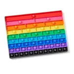 Tablita senzoriala cu fractii Rainbow Fraction pentru invatare interactiva