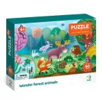 Puzzle cu animale din padure, 60 piese, pentru copii 4+