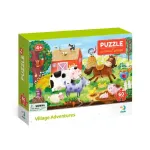 Puzzle cu animale de la ferma pentru copii, 60 piese, Dodo