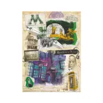 Puzzle Harry Potter cu Ministerul Magiei si Aleea Nocturn, 450 piese
