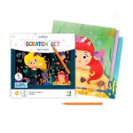 Set creativ de razuit cu sirene pentru copii 5+