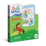 Set de colorat cu apa La Ferma, reutilizabil, 8 pagini, 3 ani+
