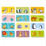 Puzzle educativ copii Mama si puiul, 12 perechi, 24 piese, 18 luni+
