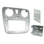 Rama adaptoare 2DIN Connects2 pentru Dacia Dokker si Lodgy, argintie