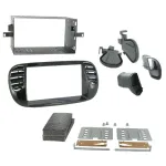 Kit ramă 2DIN Connects2 pentru Fiat 500 2007-2015, negru, cu A/C