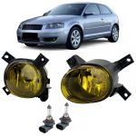Set de proiectoare cu sticlă clară galbenă, potrivit pentru Audi A3 8P1 8P7 A4 B7 8E B6 8H Performance AutoTuning