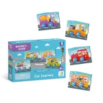 Set magnetic pentru copii Calatorie cu masina, 8 piese, 3 ani+