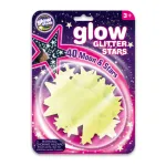 Set stele fosforescente cu sclipici pentru camera copiilor, 40 piese