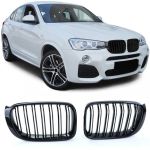 Grilaj sport cu dublu fante, lucios, potrivit pentru BMW X3 F25 X4 F26 Performance AutoTuning
