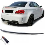 Spoiler sportiv spate negru lucios cu ABE, potrivit pentru BMW E82 Coupe Facelift 07-13 Performance AutoTuning