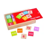 Jocul inmultirilor din lemn educativ cu 81 piese BigJigs Toys