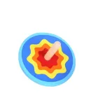 Titirez din lemn colorat pentru dezvoltarea coordonarii, 3 ani+