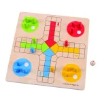 Joc clasic din lemn Nu te supăra, frate! pentru 2-4 jucători