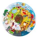 Puzzle de podea din lemn 360° Anotimpurile, 50 piese mari